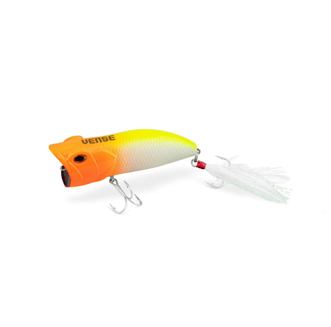 Vense Topwater Popper Fishing Lure – Green Yellow Shad